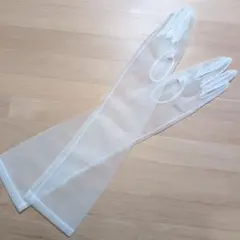 ウェディング用クリアメッシュグローブ