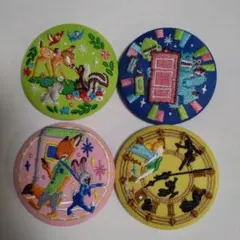 ディズニー刺繍缶バッジ　4点セット