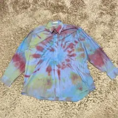 Pierre Cardin 長袖シャツ　柄シャツ　タイダイ