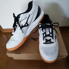 MIZUNO インドアシューズ ホワイト ブラックのサムネイル