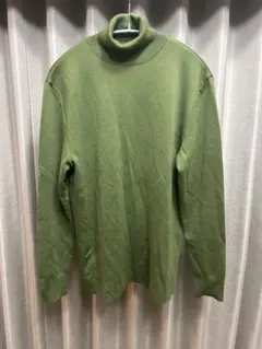 定価5万【ジョンスメドレー】長袖モックネックコットンニット 