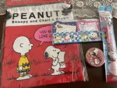 PEANUTS スヌーピー 巾着 ペン 付箋メモ セット