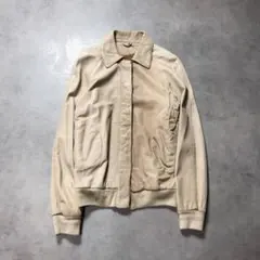 WQ650●GIORGIO BRATO：レザージャケット ●38● ベージュ系