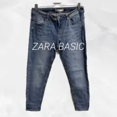 a1291 ZARA BASIC1975 クロップド丈ヴィンテージデニム　レトロのサムネイル