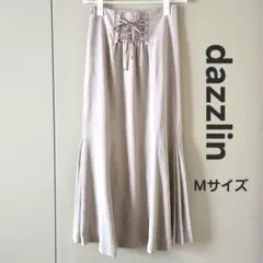 【美品】dazzlin ダズリン バックレースアップマーメイドスカートベージュMのサムネイル