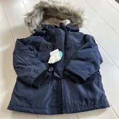 ブランシェス　ネイビー ファー付きダウン110