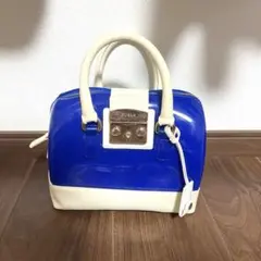 FURLA フルラ　キャンディバッグ　ブルー