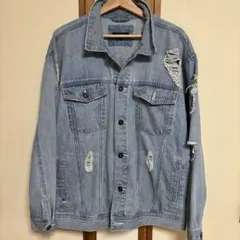 ダメージデニムジャケット