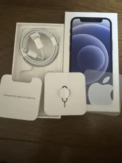 【新品純正USB-C Lightningケーブル付き】iPhone12mini箱