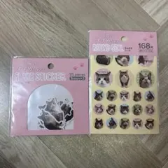 猫のすずめちゃん フレークシール＆まんまるシールセット