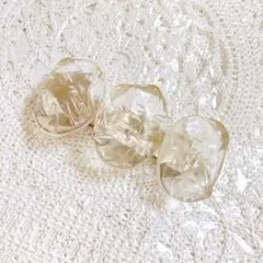 vintage クリアストーンバレッタ　レトロ