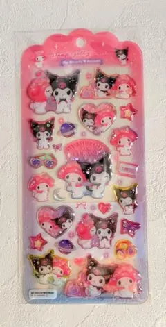 正規品　ドロップジュエリーシール　マイメロディ & クロミ