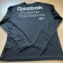 再お値下げ 新品 リーボック 長袖 Tシャツ UVカット 水陸両用 ブラック Mのサムネイル