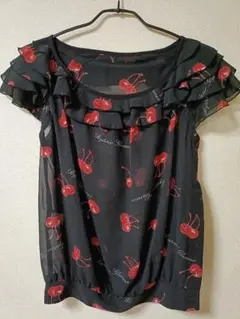 ヒステリックス　チェリー柄シフォンブラウス