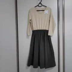 SENSE OF PLACE ベージュカーキ ワンピース