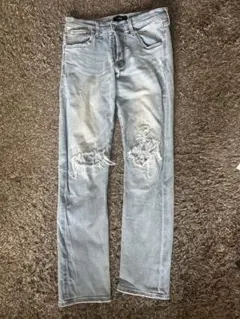 【美品】AZULBymoussyスキニーデニム M ライトブルー