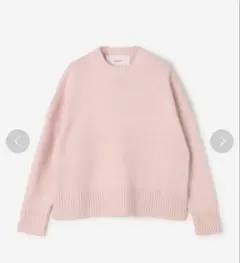 美品 ADAWAS カシミヤブレンド クルーネックニット ピンク