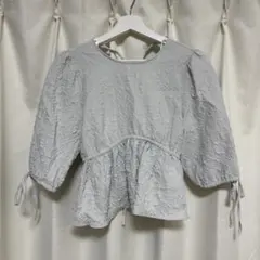 ZARA バルーンスリーブ ブラウス　M