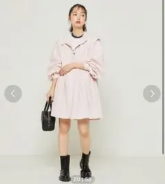 【美品】バルーンスリーブフレアミニワンピースのサムネイル