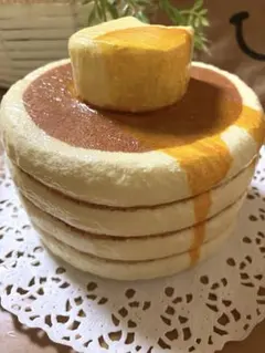 手作りスクイーズ 猫バターパンケーキ