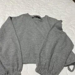 本日削除予定！ZARA グレー バルーンスリーブ ニット