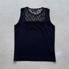 00s agnes b. see-through black tank topのサムネイル