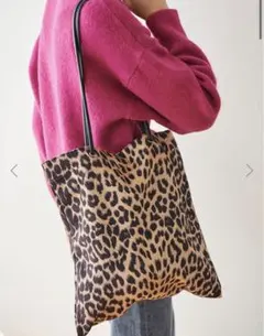 【ほぼ未使用】レオパード柄　トートバック