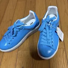 新品☆t.h.2 青色 レースアップ スニーカー難あり