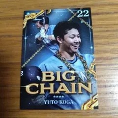 西武ライオンズ サンクスフェスタ カード ビッグチェーンネックレス　古賀悠斗