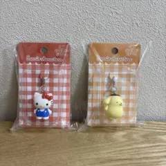 サンリオキャラクターズ　ミニフィギュアチャーム　ポムポムプリン　キティ