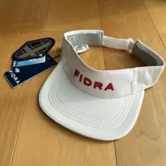 FIDRA　フィドラ　ピンメッシュバイザー　サンバイザー　白　ホワイト　ゴルフ