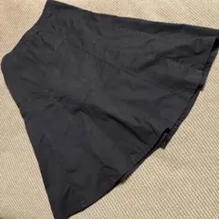 COMME CA ISM 黒 フレアスカート Sサイズ　ひざ丈　裏地なし