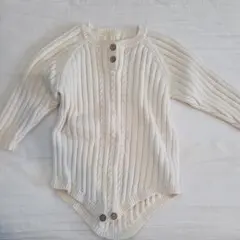 ベビーニットロンパース