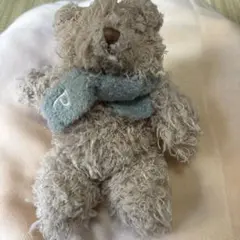 ゆ*ず様 クマのベージュのぬいぐるみ キーホルダー付き