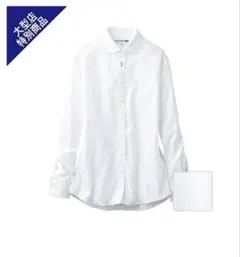 新品UNIQLO INES DE LA FRESSANGE ホワイトシャツ S