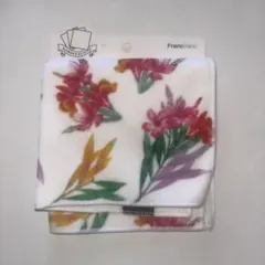 Francfranc 花柄 ハンカチ ホワイトのサムネイル
