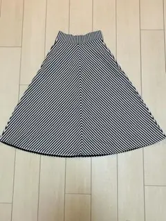 GAPストライプ柄フレアスカート XXS