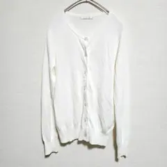 AG by aquagirl Vネック カーディガン ホワイト M シンプルのサムネイル