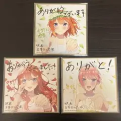 五等分の花嫁 映画 入場者特典 色紙 ウェディング 3枚セット