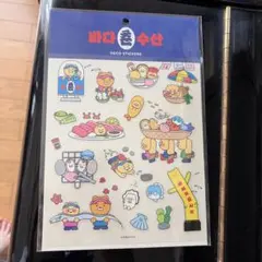 韓国限定　 KAKAO FRIENDS 海鮮市場 デコステッカー シールのサムネイル