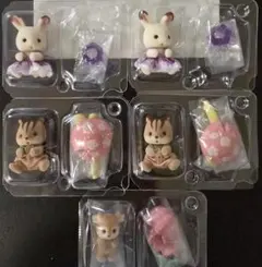 赤ちゃん妖精の森のなかまたちシリーズ「ラッコの小さい赤ちゃん」他5点セット