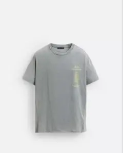 【ZARA】 コントラストプリントＴシャツ　Ｓ