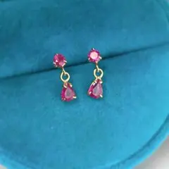 k18 ルビー ピアス