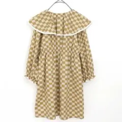 【p.premier】ワンピース 衿フリル　110cm