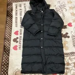 R*☆様 レディース　NICE CLAUP フード付きロングダウンジャケット 黒