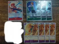 麦わらの一味　ナミ　ワンピースカード