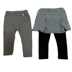【petit main】ロングパンツ2点セット 90cm