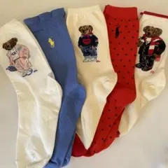 POLO ポロラルフローレンのレディース用ソックス5足新品サイズ22~24cm