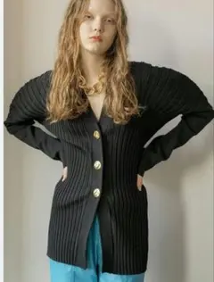 MAISON SPECIAL ブークレーサーキュラースリーブニットカーディガン