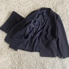 【美品】グリーンレーベル　TWサージ　パンツスーツ　洗える　ストレッチ　防シワ
